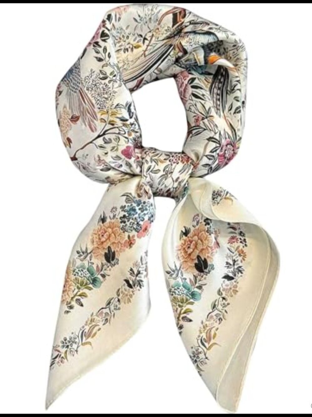 Silky Polyester Satin Bandana Scarf 27.5" Lightweight Hair Wrap Neck Tie